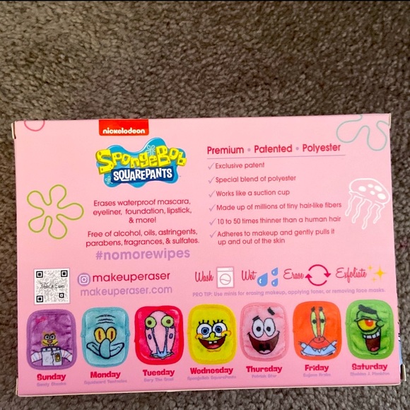 MakeUp Eraser 7-Day Set SpongeBob Theme - Picture 2 of 2